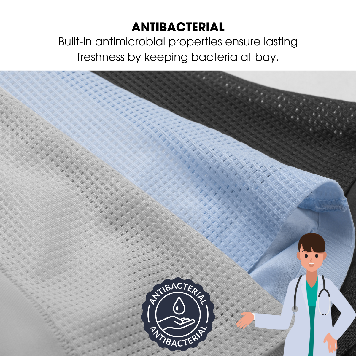 [NEW] CoolMen Airy Underwear (Premium) for Men - Breathable, Lightweight & Comfortable Boxer Briefs - Fabric, Menswear | 3 Colors Pack